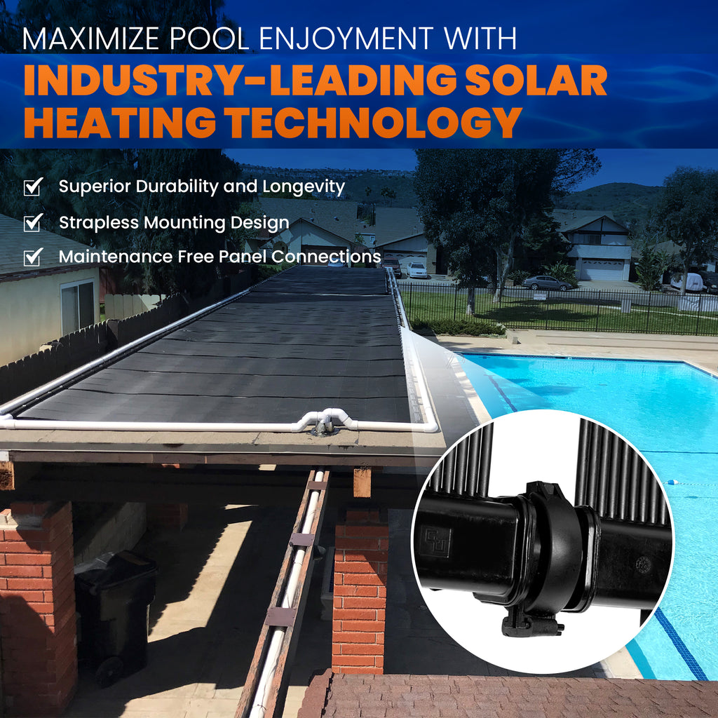 Swimming Pool Solar Panel Installation SwimJoy Solar Pool Heaters