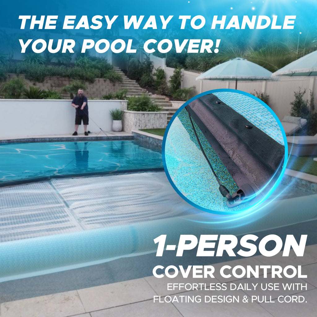 Floating Leading Edge With Pull Cord For GeoBubble Pool Covers
