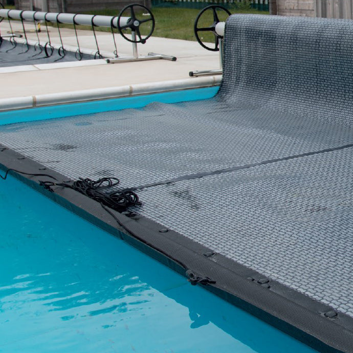 Leading Edge With Pull Cord For Pool Bubble Covers With Reels, Black