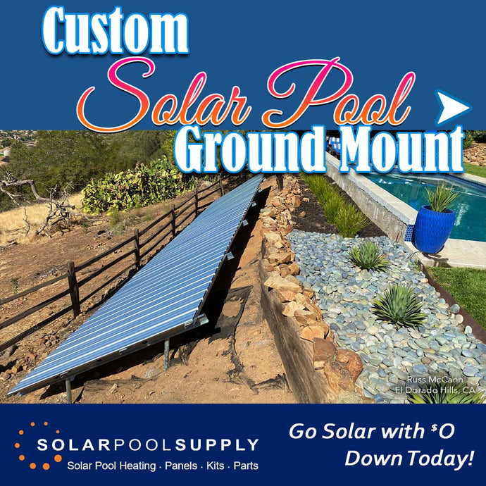 DIY Solar Pool Heating Ground Mount