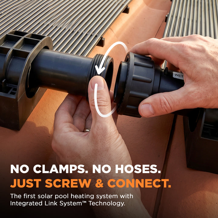SunLink Pro™ Solar Pool Heater DIY Kit with Integrated Link Technology™ – The Future of Pool Heating