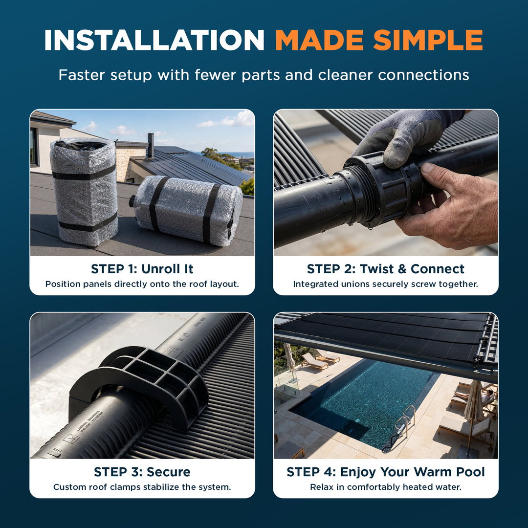 SunLink Pro™ Solar Pool Heater DIY Kit with Integrated Link Technology™ – The Future of Pool Heating