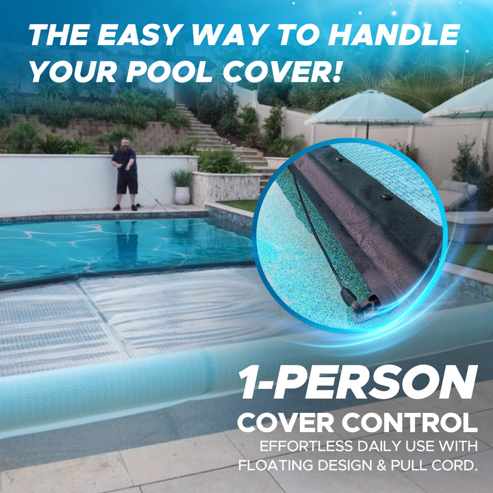 Floating Leading Edge With Pull Cord For GeoBubble Pool Covers - Makes Taking Your Pool Cover On & Off A Breeze!