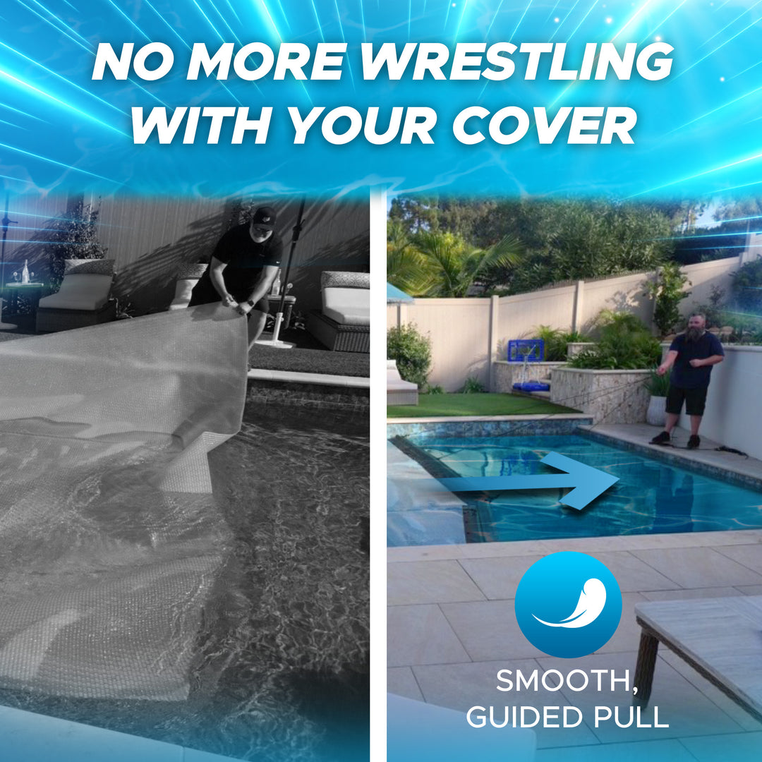 Floating Leading Edge With Pull Cord For GeoBubble Pool Covers - Makes Taking Your Pool Cover On & Off A Breeze!