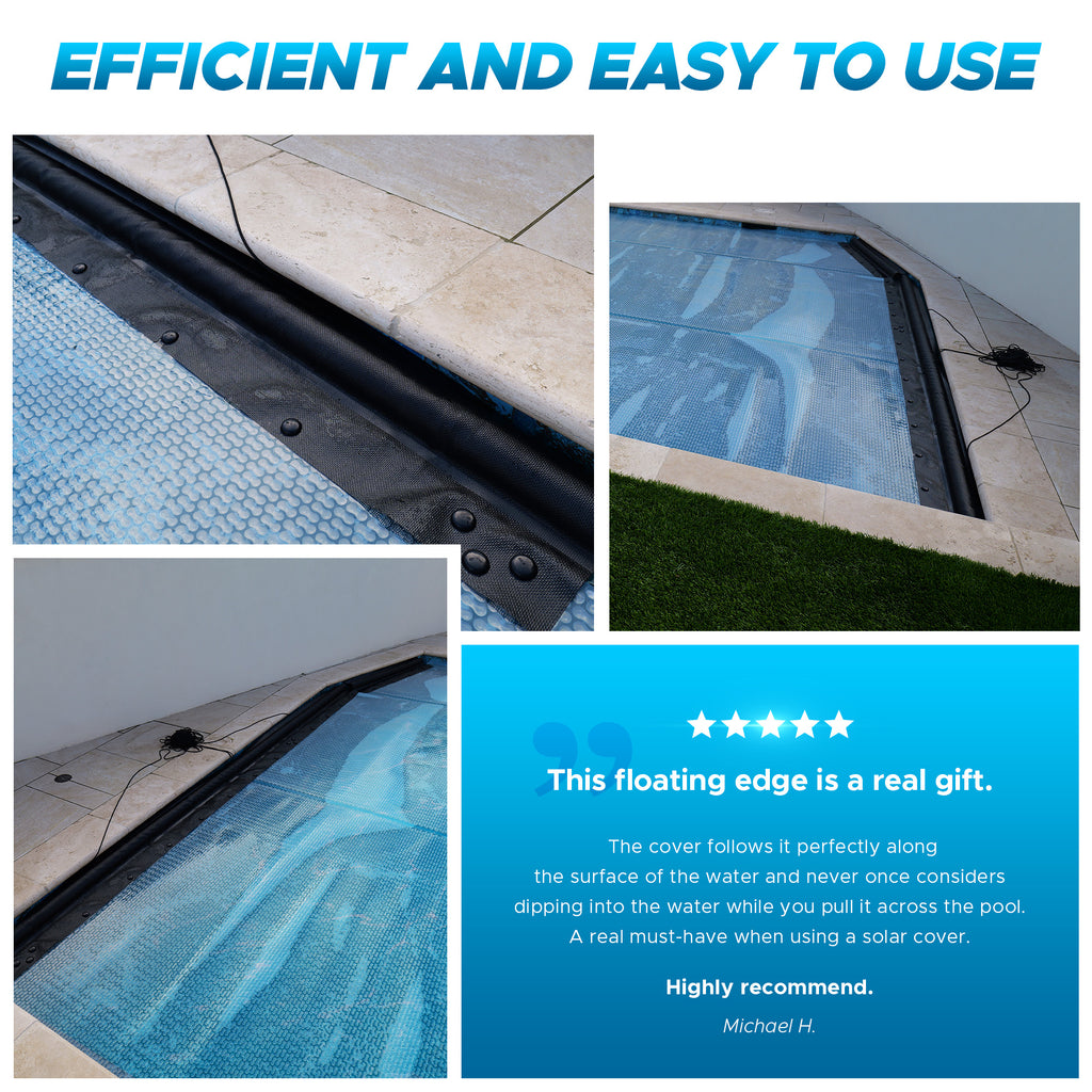 Floating Leading Edge With Pull Cord For GeoBubble Pool Covers - Makes ...
