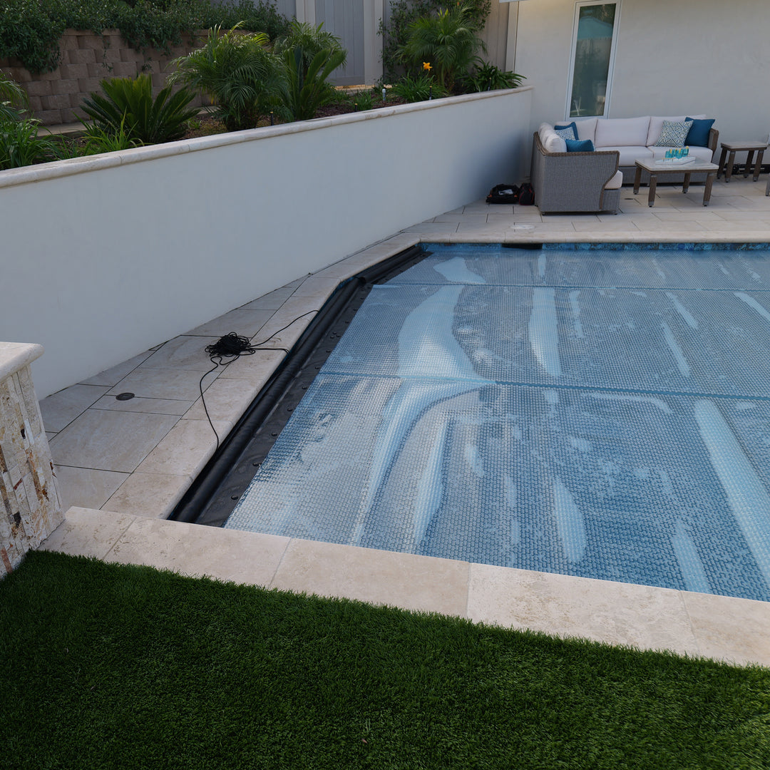 Floating Leading Edge With Pull Cord For GeoBubble Pool Covers - Makes Taking Your Pool Cover On & Off A Breeze!
