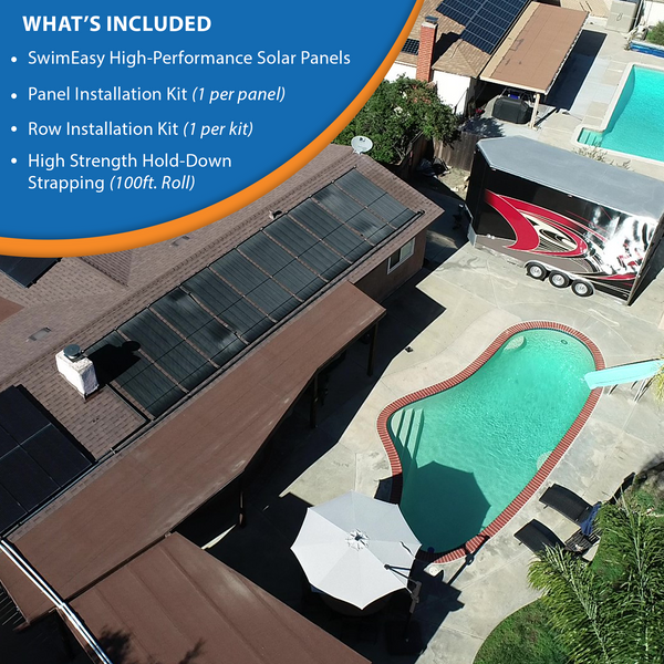 Solar Pool Heater Panel SwimEasy High-Performance Solar Pool