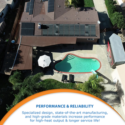 [2-Pack] SwimEasy High-Performance Solar Pool Heater Panel - Highest Performing Design - 15-20 Year Life Expectancy