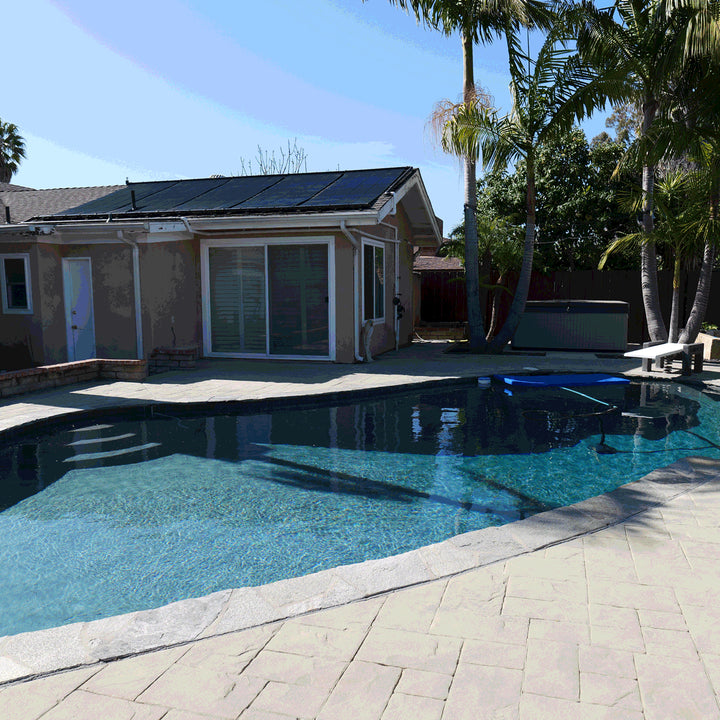 SwimJoy Industrial Grade Solar Pool Heater Panel - High-Wind Mounting Security