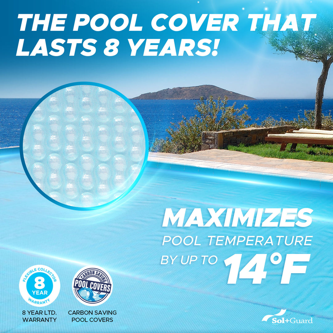Set di copertura solare da 700 micron per piscina da 6 x 5 Set di copertura solare da 700 micron per piscina da 6 x 5