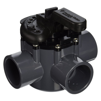 Pentair 3-Port Diverter Valve, PVC, Positive Seal. 1-1/2