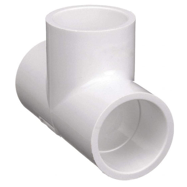 Drip Depot 1" Schedule 40 PVC Tee - 405-010 For Irrigation & Plumbing