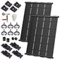 SwimJoy Industrial Grade DIY Solar Pool Heater Kit - Superior High Wind Security - Strapless Mounting Design - Ultimate Freeze Protection