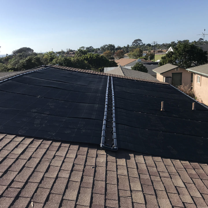 SwimJoy Industrial Grade DIY Solar Pool Heater Kit - Advanced High-Wind Mounting System - Lifetime Ltd. Warranty