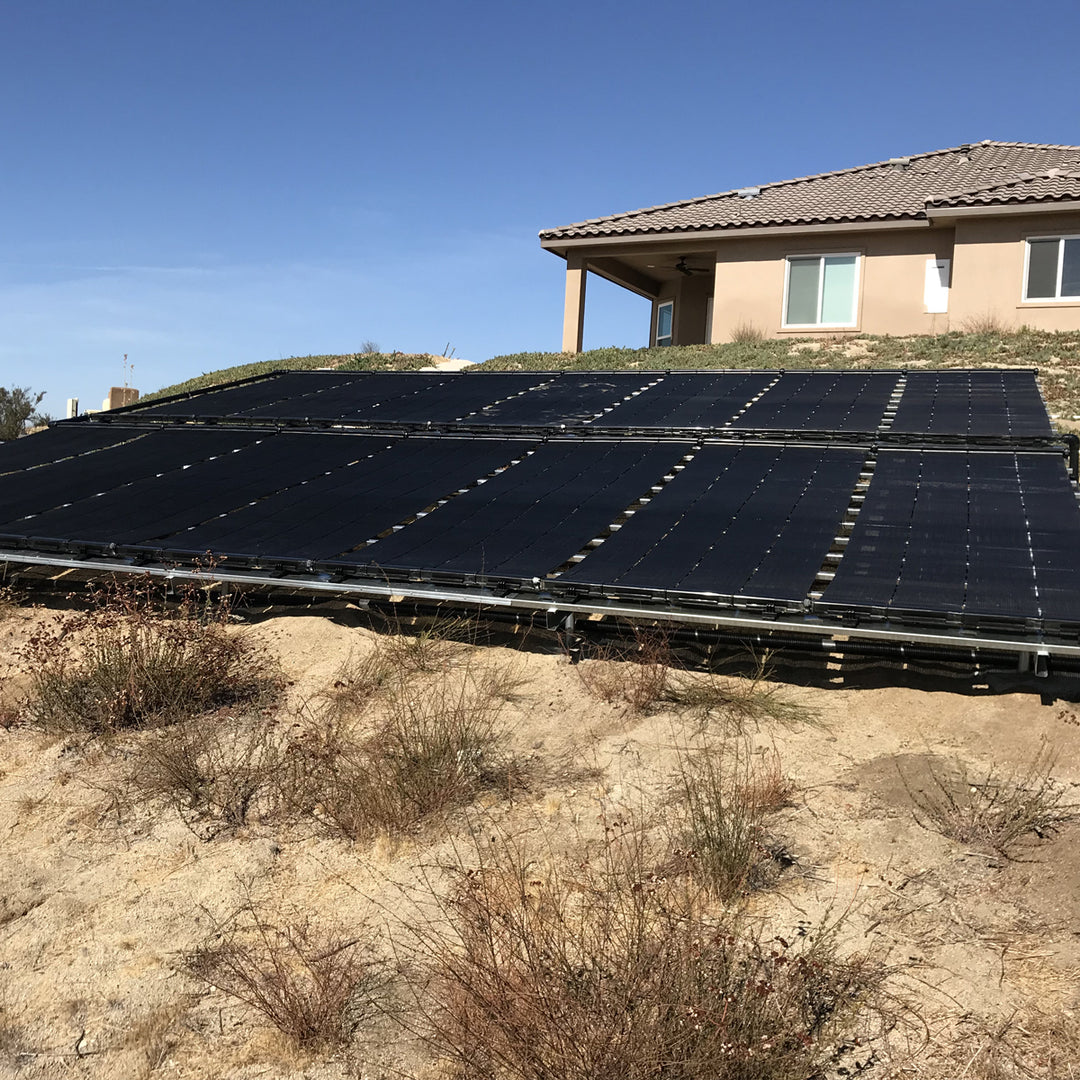 SwimJoy Industrial Grade DIY Solar Pool Heater Kit - Advanced High-Wind Mounting System - Lifetime Ltd. Warranty