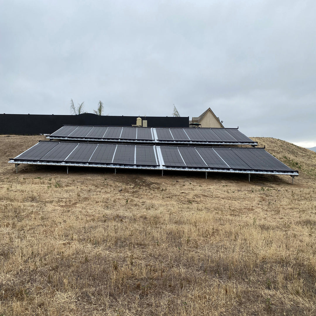 SwimJoy Industrial Grade DIY Solar Pool Heater Kit - Advanced High-Wind Mounting System - Lifetime Ltd. Warranty