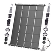 SwimJoy Lite Above Ground Pool Solar Heater DIY Kit - Strapless High-Wind Mounting Security - Industrial Grade Durability