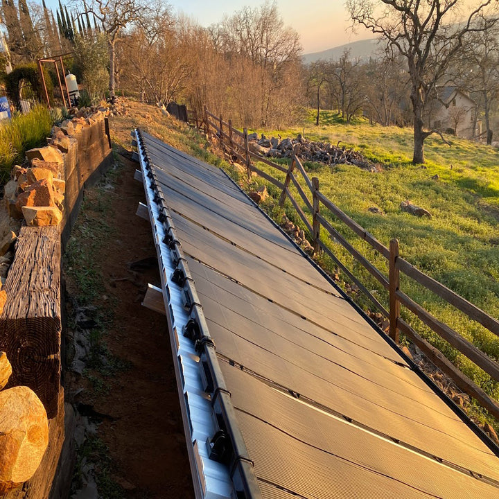 SwimJoy Industrial Grade Solar Pool Heater Panel - High-Wind Mounting Security