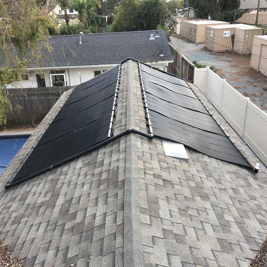 SwimJoy Industrial Grade Solar Pool Heater Panel - High-Wind Mounting Security