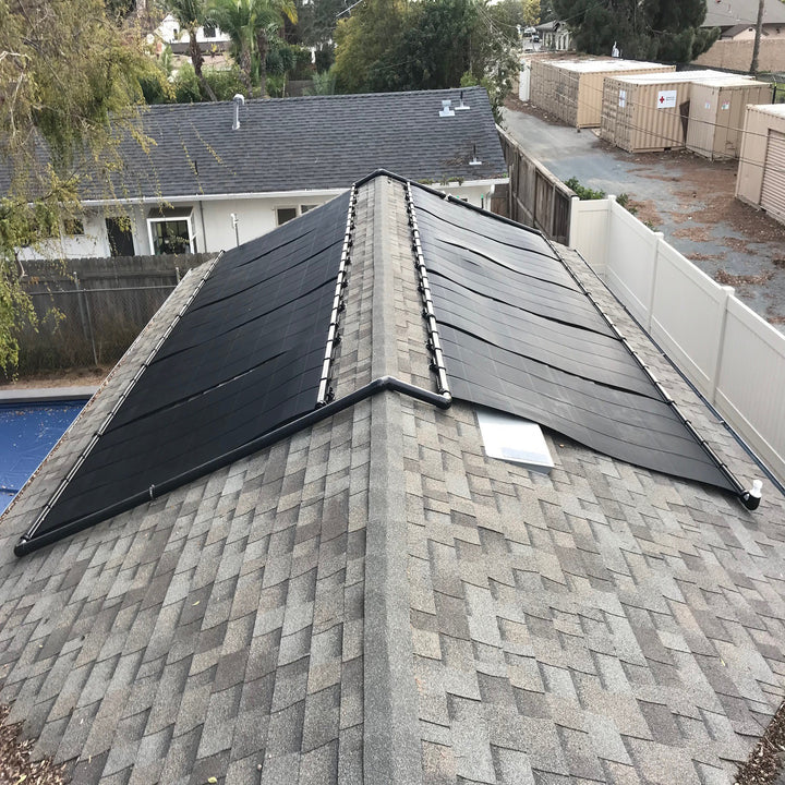 SwimJoy Industrial Grade Solar Pool Heater Panel - High-Wind Mounting Security