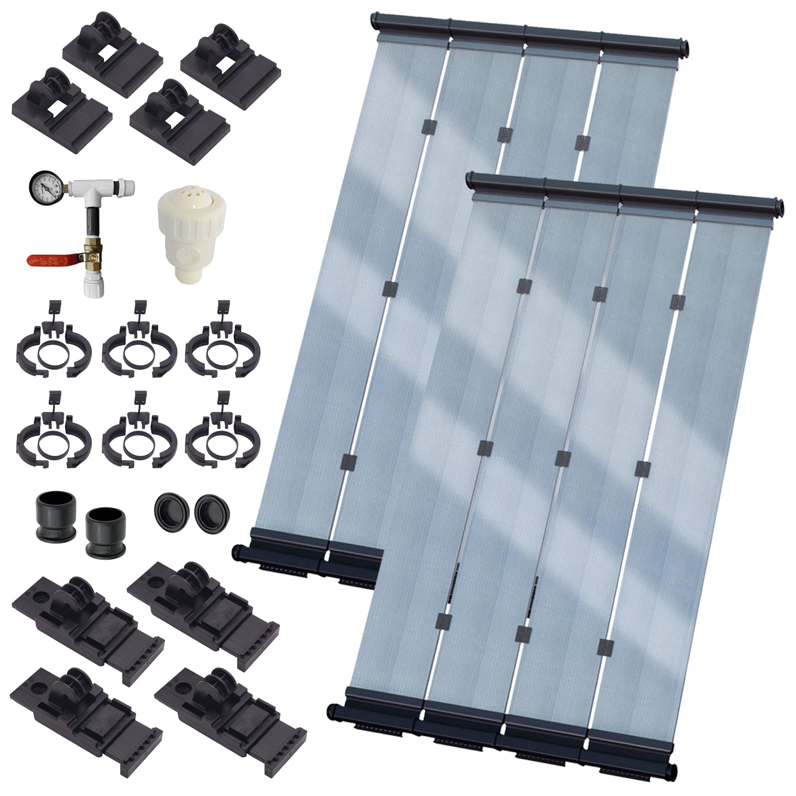 SwimLux Advanced Semi-Glazed Solar Pool Heating System - Special Glazing Creates Greenhouse Effect, Significantly Increasing Performance