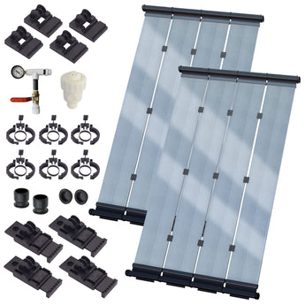 SwimLux Advanced Semi-Glazed Solar Pool Heating System - Special Glazing Creates Greenhouse Effect, Significantly Increasing Performance