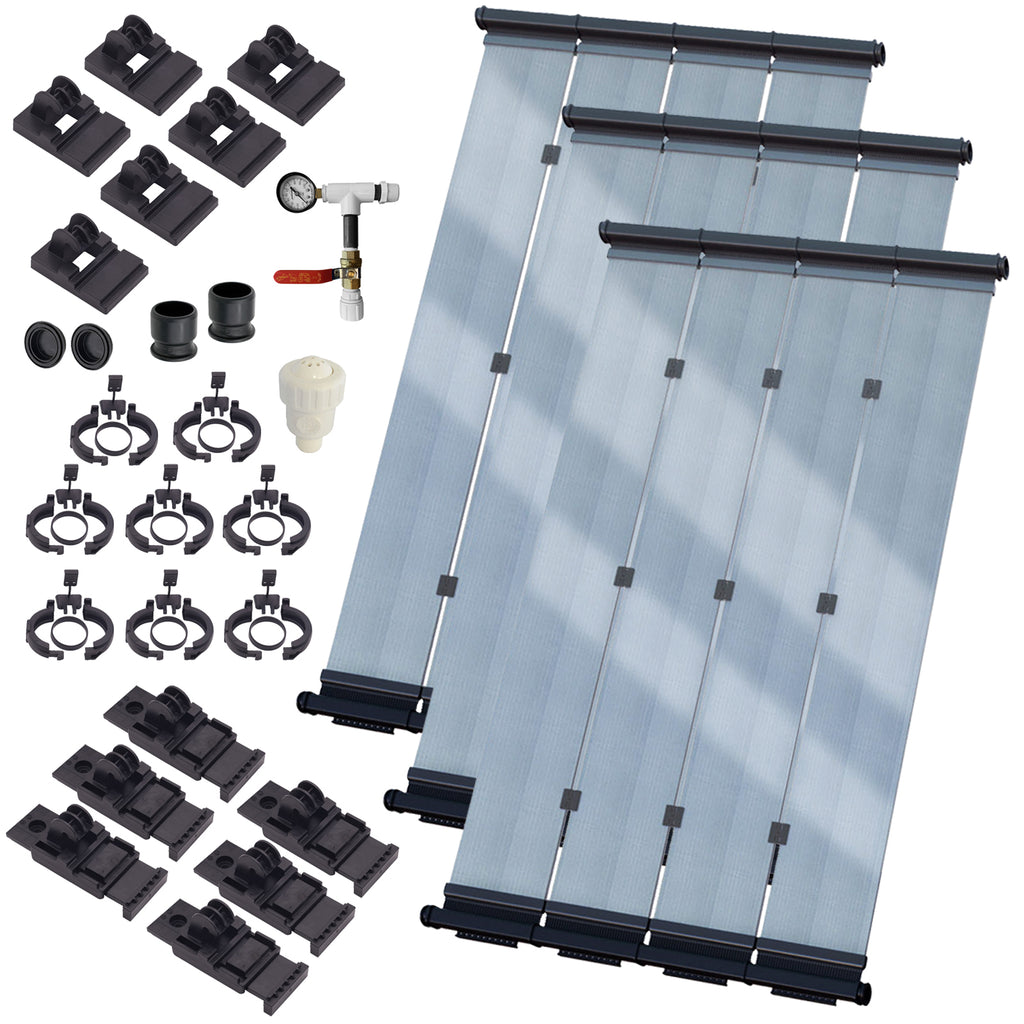 SwimLux SemiGlazed Solar Pool Heater System DIY Kit Free Shipping