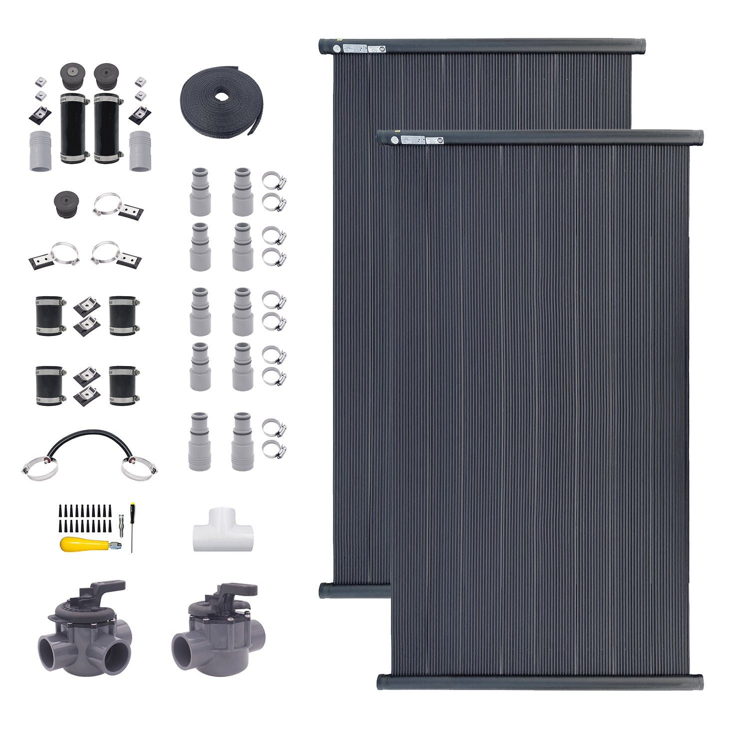 SwimEasy TT Solar Pool Heater DIY Kit - Ultimate All-Purpose Swimming Pool Heater - Inground, Aboveground Pools + Spas, Hot Tubs & Jacuzzis