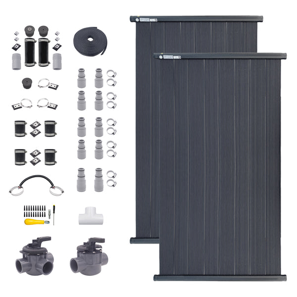 SwimEasy TT Solar Pool Heater DIY Kit - Ultimate All-Purpose Swimming Pool Heater - Inground, Aboveground Pools + Spas, Hot Tubs & Jacuzzis