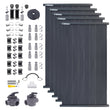 SwimEasy TT Solar Pool Heater DIY Kit - Ultimate All-Purpose Swimming Pool Heater - Inground, Aboveground Pools + Spas, Hot Tubs & Jacuzzis
