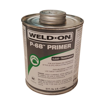 Weld-On P-68 Primer, Clear, 1 Qt. (32 fl. oz.)