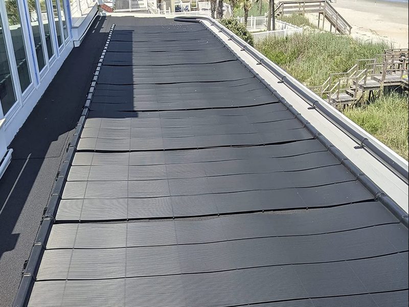 SwimJoy system installed on a roof